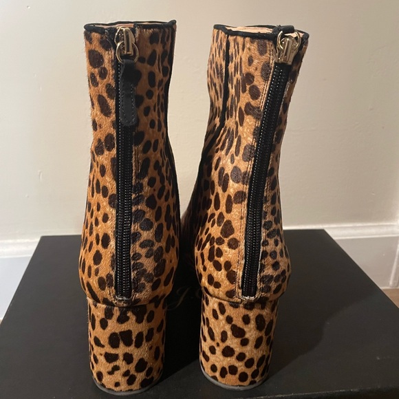 NWT / B J.Crew calf hair leopard bootie 12‎ - Picture 2 of 10